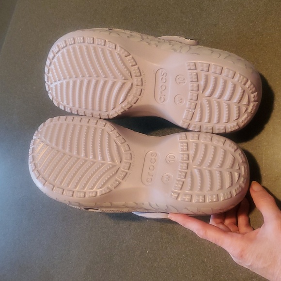 CROCS Mauve Mist/Violet Classic Sz 10 Platform Mules/Clogs Sandals NWOT - Picture 8 of 11